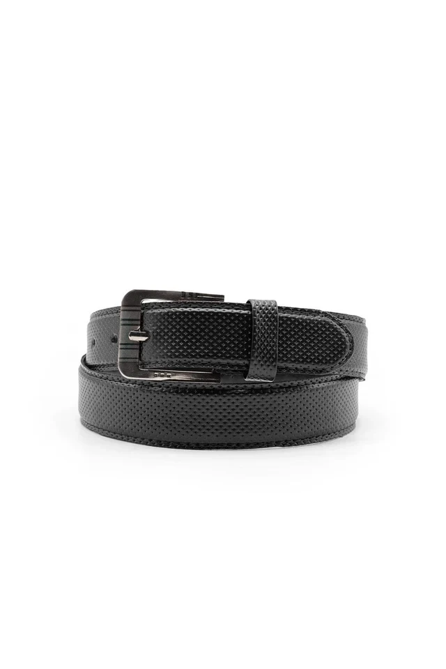 Men's Textured Leather Belt